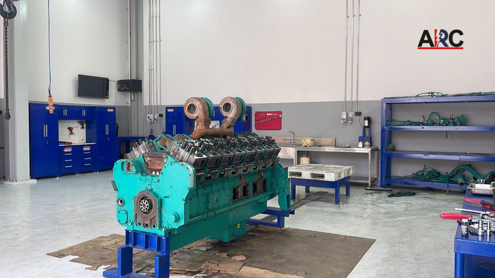 Al Rafidain workshop and generator overhaul