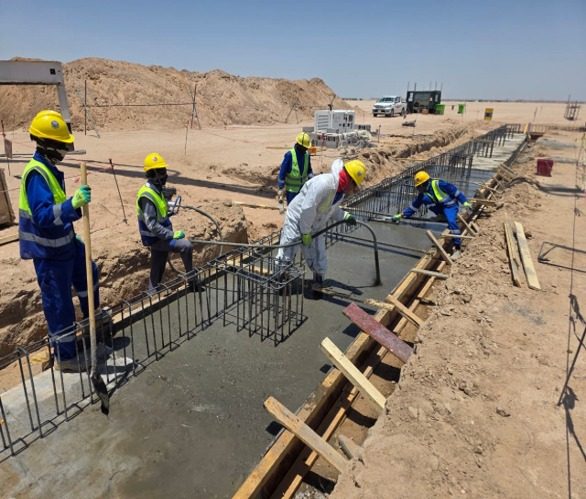 Concrete foundation works