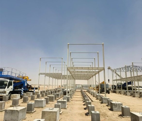 Steel structure construction
